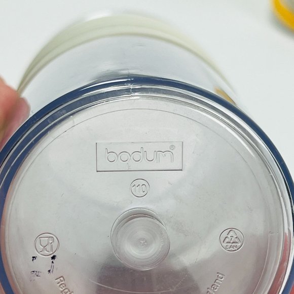 Starbucks Bodum French Press Clear Acrylic Tumbler 16oz on the go Travel Cup - Picture 5 of 7